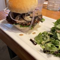 Mushroom burger   at Plant Cafe & Kitchen - Itaewon in Seoul