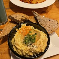 Hummus and warm delicious bread   at Plant Cafe & Kitchen - Itaewon in Seoul