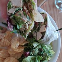 Caesars wrap with onion rings at Plant Cafe & Kitchen - Itaewon in Seoul