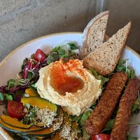 Hummus & Roasted Squash Salad at Plant Cafe & Kitchen - Itaewon in Seoul