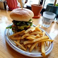 Avocado burger👍 at Plant Cafe & Kitchen - Itaewon in Seoul