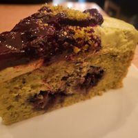 Mad-good pistachio blackberry cake. at Plant Cafe & Kitchen - Itaewon in Seoul