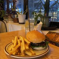 Mushroom burger  at Plant Cafe & Kitchen - Itaewon in Seoul