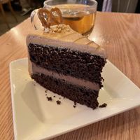 Chocolate and peanut cake, fluffy not too filling!  at Plant Cafe & Kitchen - Itaewon in Seoul