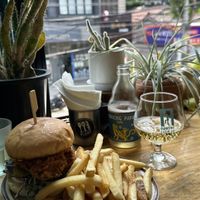 Chilli burger  at Plant Cafe & Kitchen - Itaewon in Seoul