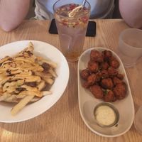 Chilli cheese fries and Cauliflower Buffalo Wings at Plant Cafe & Kitchen - Itaewon in Seoul