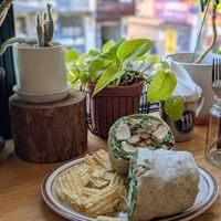 Tofu Caesar Wrap at Plant Cafe & Kitchen - Itaewon in Seoul