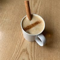 Pumpkin spice latte at Plant Cafe & Kitchen - Itaewon in Seoul