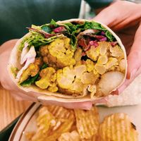 Cauliflower curry wrap  at Plant Cafe & Kitchen - Itaewon in Seoul