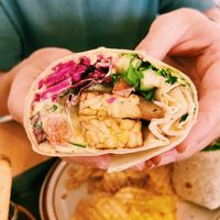Tempeh hummus wrap   at Plant Cafe & Kitchen - Itaewon in Seoul