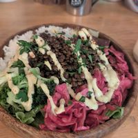 Lentil veggie bowl at Plant Cafe & Kitchen - Itaewon in Seoul