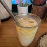 Tropical mango smoothie at Plant Cafe & Kitchen - Itaewon in Seoul