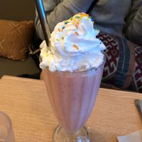 strawberry milkshake  at Plant Cafe & Kitchen - Itaewon in Seoul