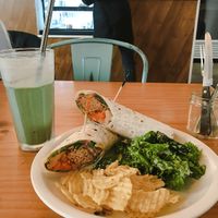 Tempeh wrap at Plant Cafe & Kitchen - Itaewon in Seoul