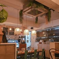 Restaurant interior at Plant Cafe & Kitchen - Itaewon in Seoul