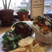 Tofu Caesar wrap at Plant Cafe & Kitchen - Itaewon in Seoul