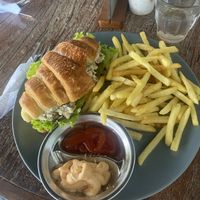 Chicken salad Croissant Sandwich 🥪   at The Sloth in Canggu