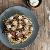 Vegan Waffle  at The Sloth in Canggu