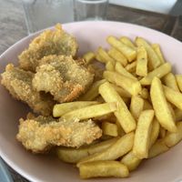 Nuggets and fries   at The Sloth in Canggu