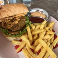 Chicken burger   at The Sloth in Canggu