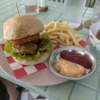 Seitan Burger at The Sloth in Canggu