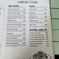 Menu april 2025  at The Sloth in Canggu