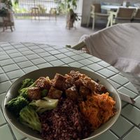 Poke bowl  at The Sloth in Canggu