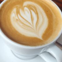 Gorgeous oatmylk latte at Rialto. at Rialto in Eyemouth