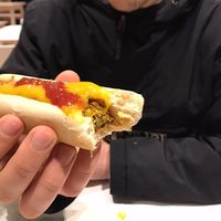 Vegan hot dog at IKEA in Padua