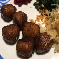 Ikea plant based meatballs (bought there frozen, cooked them at home) at IKEA in Padua