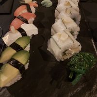 selection of vegan sushi at Zushi in Trieste