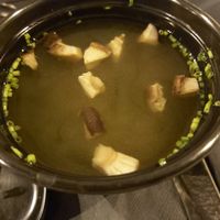 miso soup with lot of nori, shitaki and tofu at Zushi in Trieste
