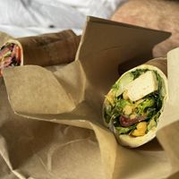 Falafel Wrap und Ceasars Wrap  at Haferkater - Hbf Frankfurt am Main in Frankfurt