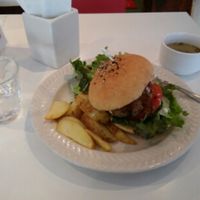 Hanada veggie burger  at Hanada Rosso in Tokyo