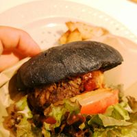 burger at Hanada Rosso in Tokyo