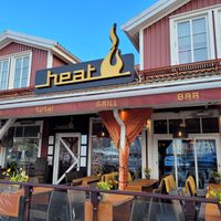 Restaurant front at Heat in Stroemstad