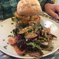 Teriyaki ciabatta  at The Hideaway in Bridge Of Allan