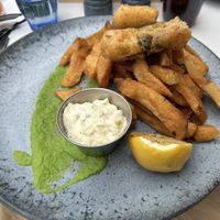 Tofish and chips  at Urban Garden in Bournemouth