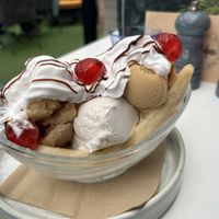 Banana splitt  at Urban Garden in Bournemouth