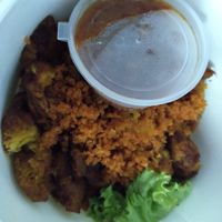 Mock ayam penyet at Warung Ijo in Central Singapore