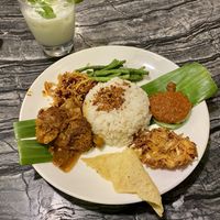Nasi Lemak Rendang (vegan)  at Warung Ijo in Central Singapore