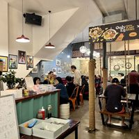 Interior of old venue   at Warung Ijo in Central Singapore