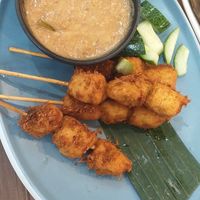 Big Satay Chunks at Warung Ijo in Central Singapore