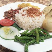 Nasi Lemak at Warung Ijo in Central Singapore