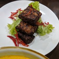 Recommended tempeh at Warung Ijo in Central Singapore