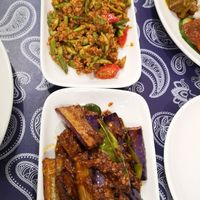 Sambal Petai and Balado Terong at Warung Ijo in Central Singapore
