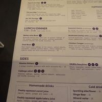 Menu at GRØD - Vesterbrogade in Copenhagen