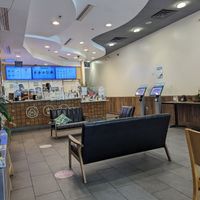 Indoor, order at the kiosks on the right at Yaya Tea in Chapel Hill