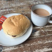 Vegan sausage cob (£3!)  at Gongoozler in Dudley