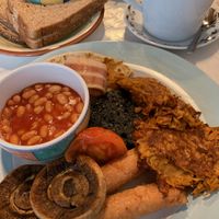 Breakfast fry up  at Serendipities in Dundee